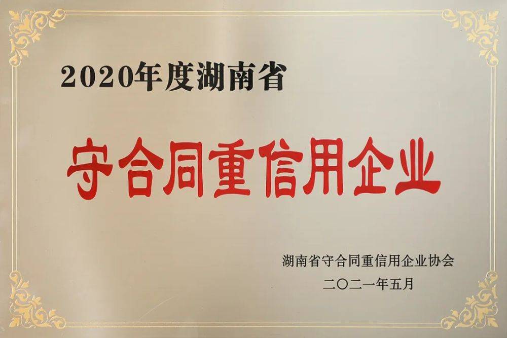 胡国安董事长荣获长沙市“诚信之星”荣誉称号(图3)
